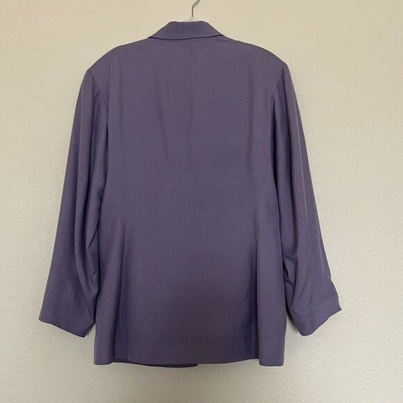 Perry Ellis100% silk Women's  lavender Blazer, Purple  Jacket  Size 10 - Picture 2 of 10